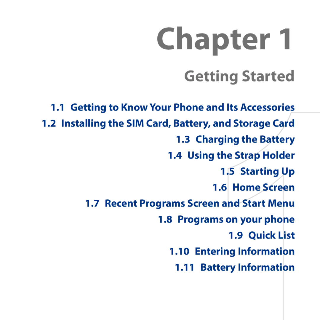 HTC S743, ROSE130 user manual Chapter 