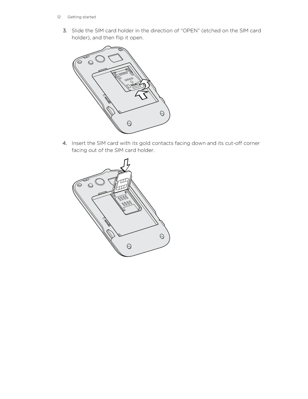 HTC S manual Getting started 