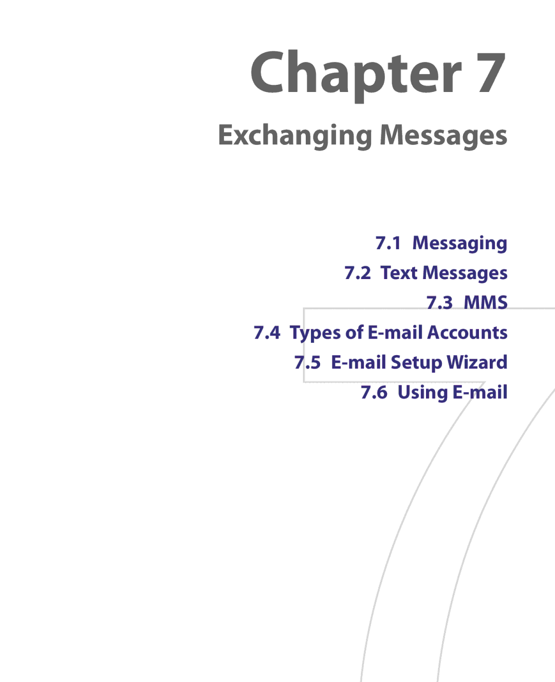 HTC S200, POLA160, HS S168 user manual Exchanging Messages 