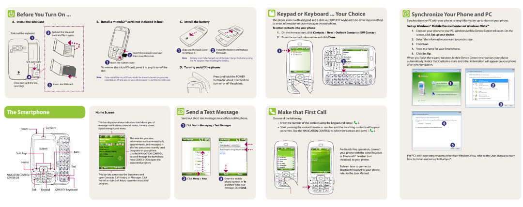 HTC S710 user manual Smartphone 