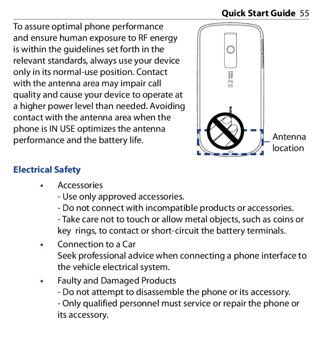 HTC SAPP100 quick start Electrical Safety 