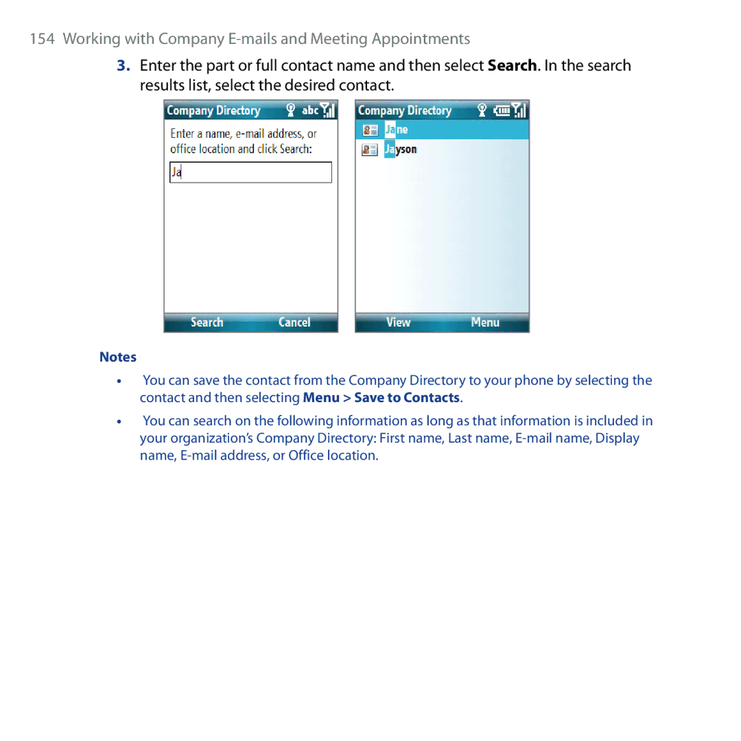 HTC Shadow user manual Working with Company E-mails and Meeting Appointments 