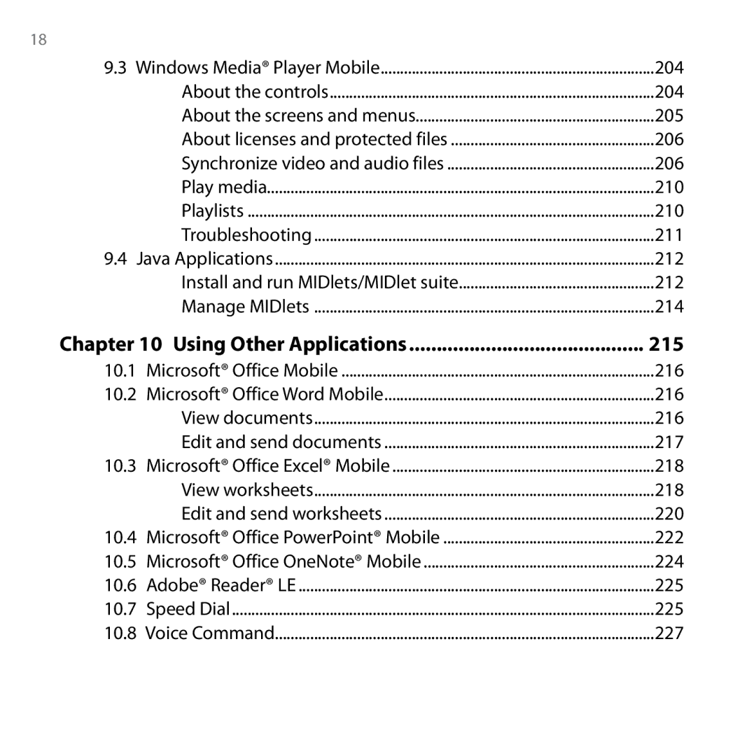 HTC Shadow user manual 215 