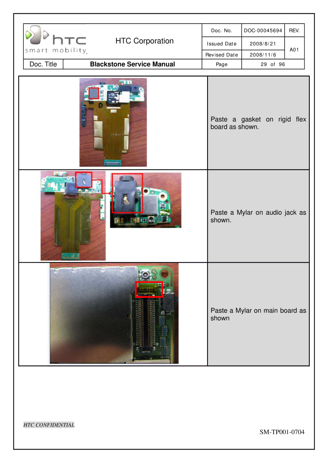 HTC SM-TP001-0704 service manual HTC Corporation 