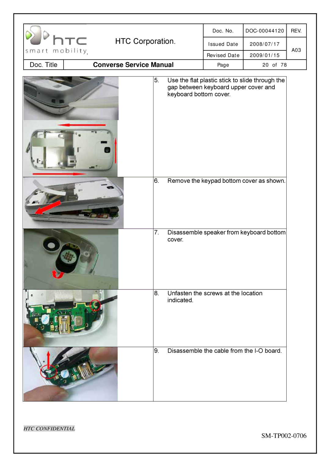 HTC SM-TP002-0706 service manual HTC Corporation 