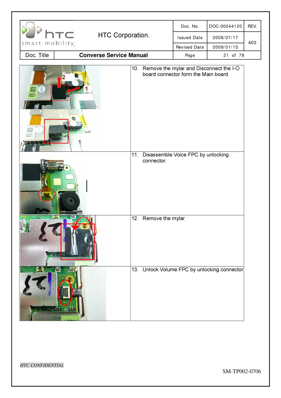 HTC SM-TP002-0706 service manual HTC Corporation 