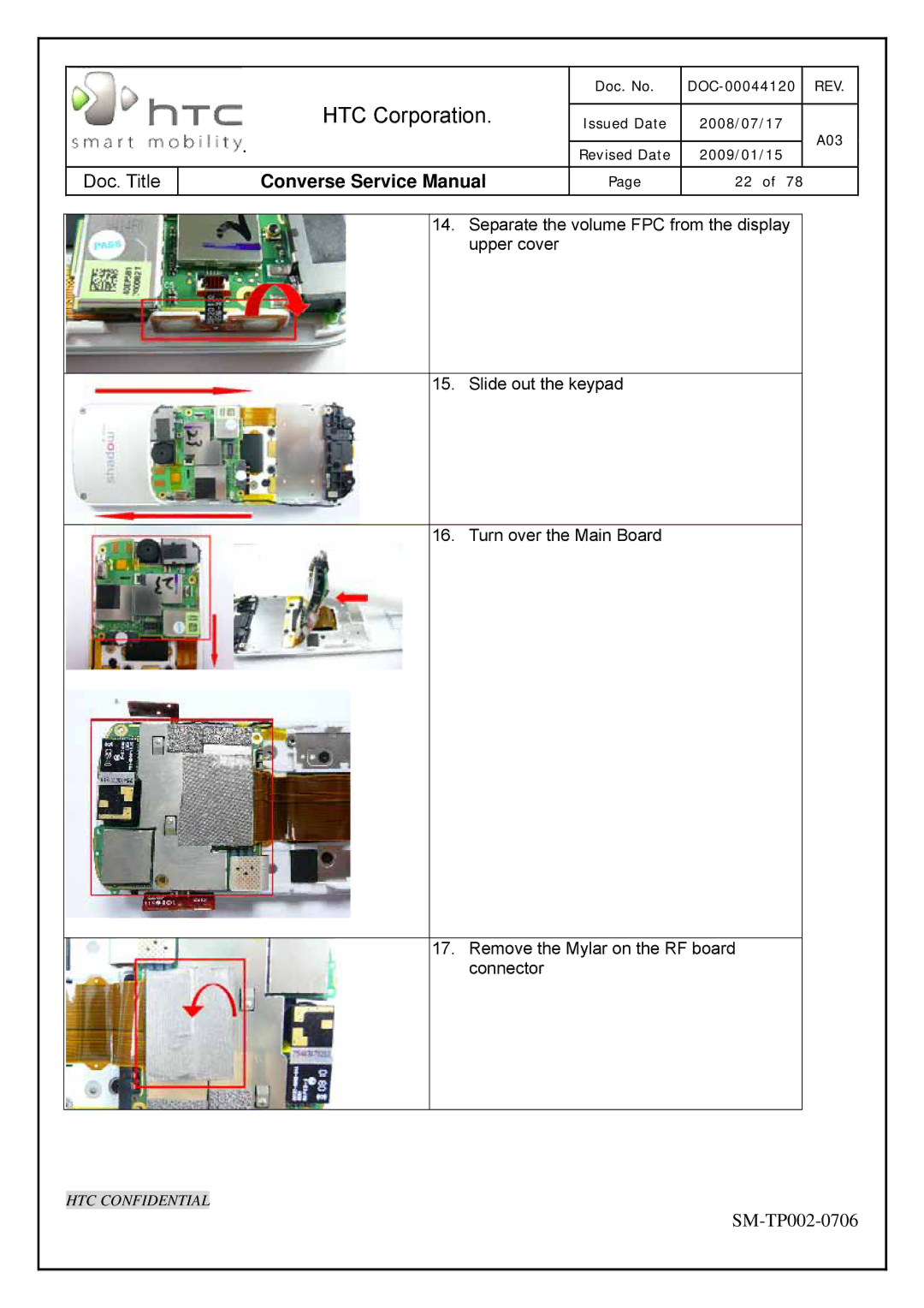 HTC SM-TP002-0706 service manual HTC Corporation 