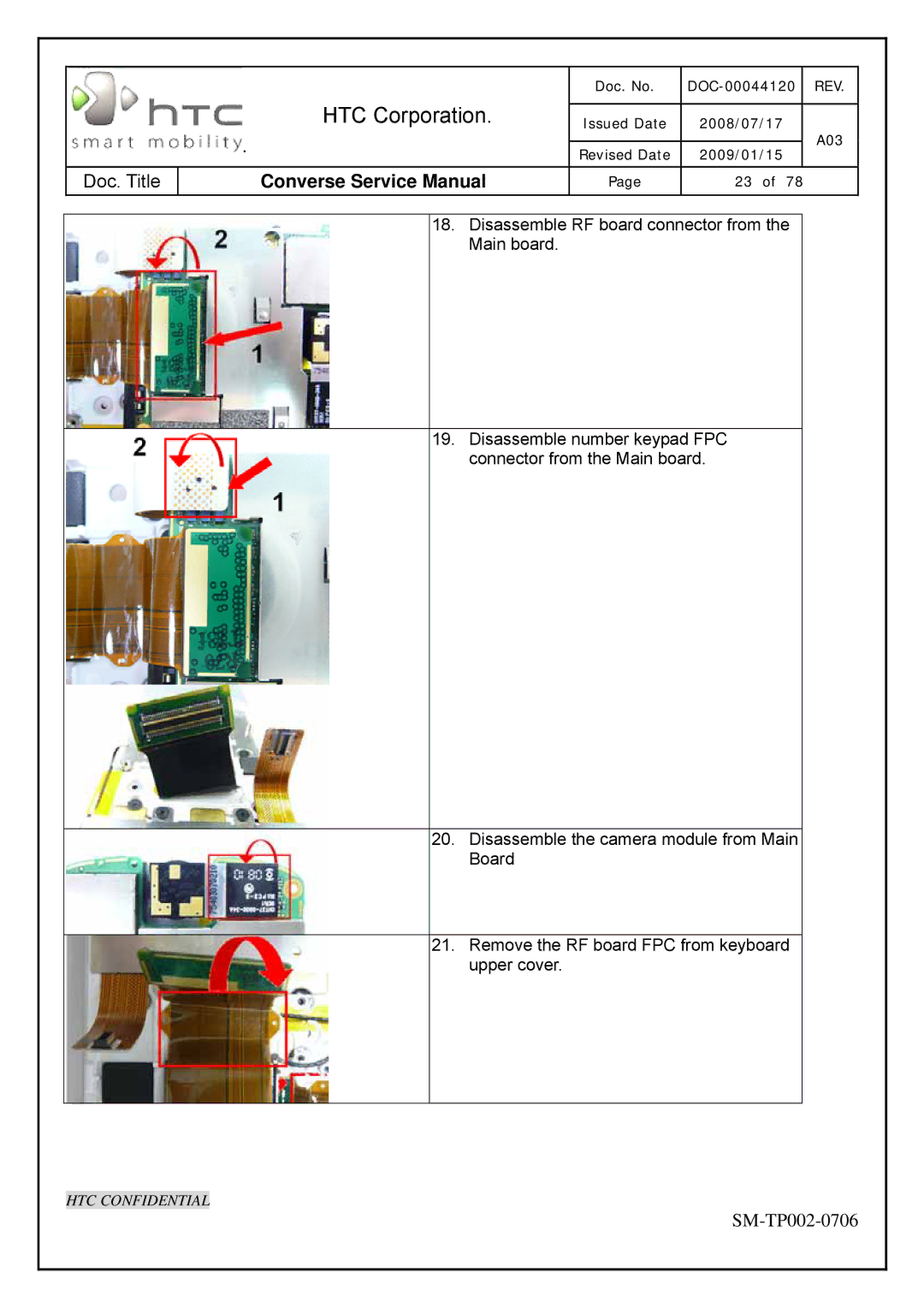 HTC SM-TP002-0706 service manual HTC Corporation 