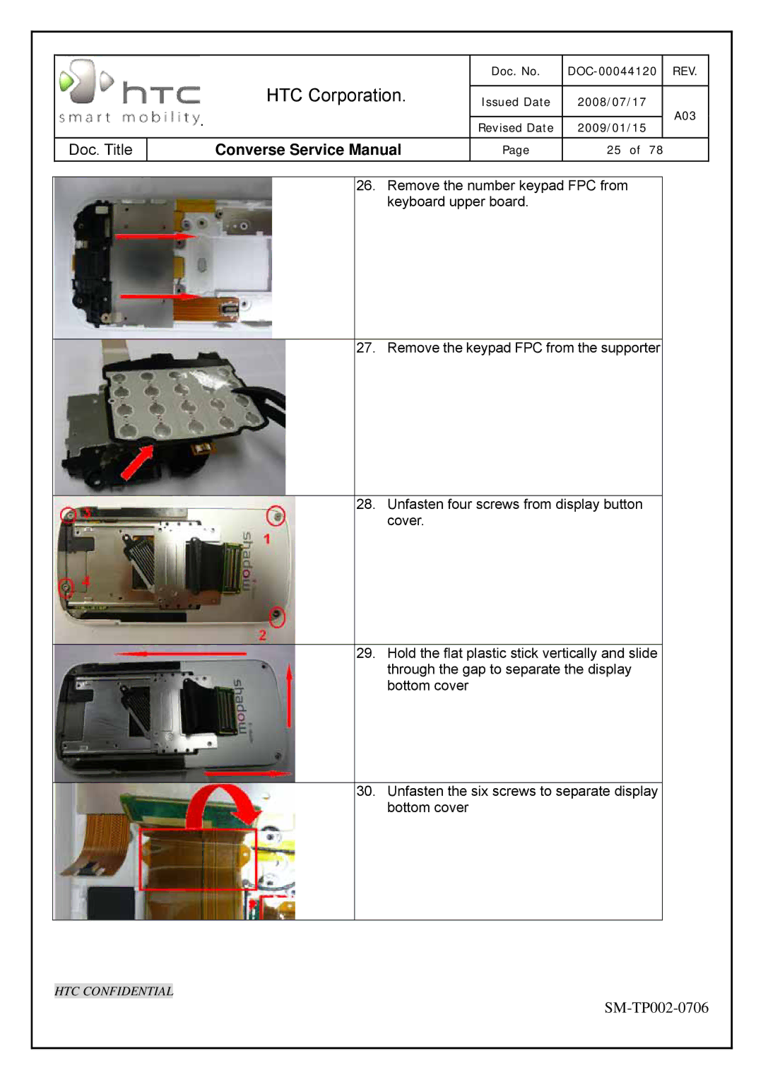 HTC SM-TP002-0706 service manual HTC Corporation 