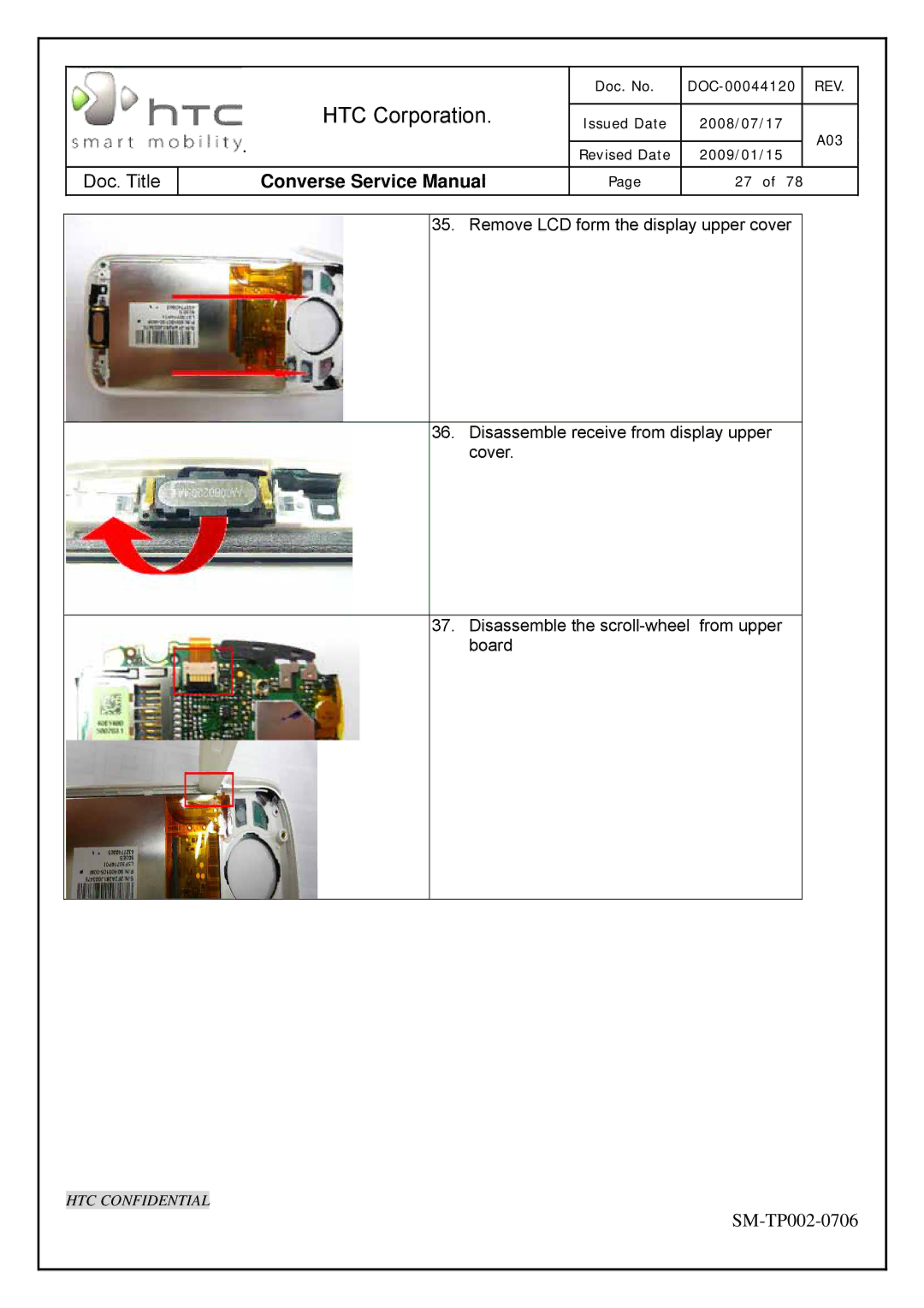 HTC SM-TP002-0706 service manual HTC Corporation 