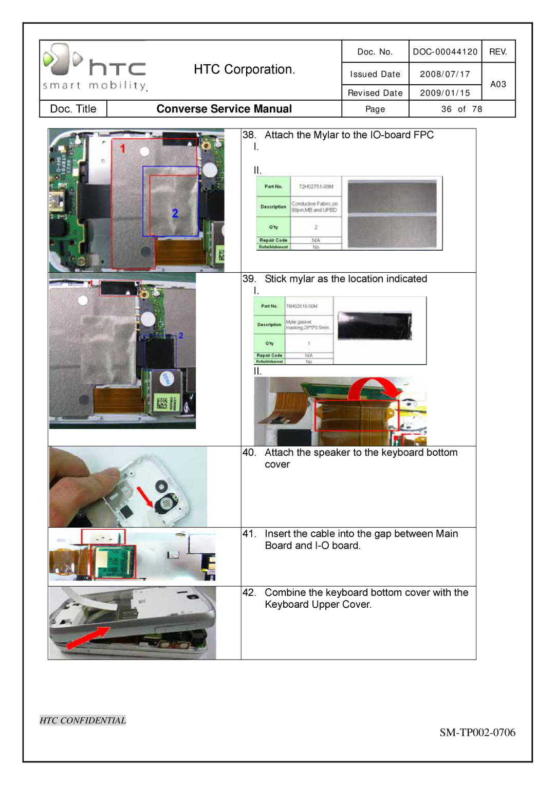 HTC SM-TP002-0706 service manual HTC Corporation 