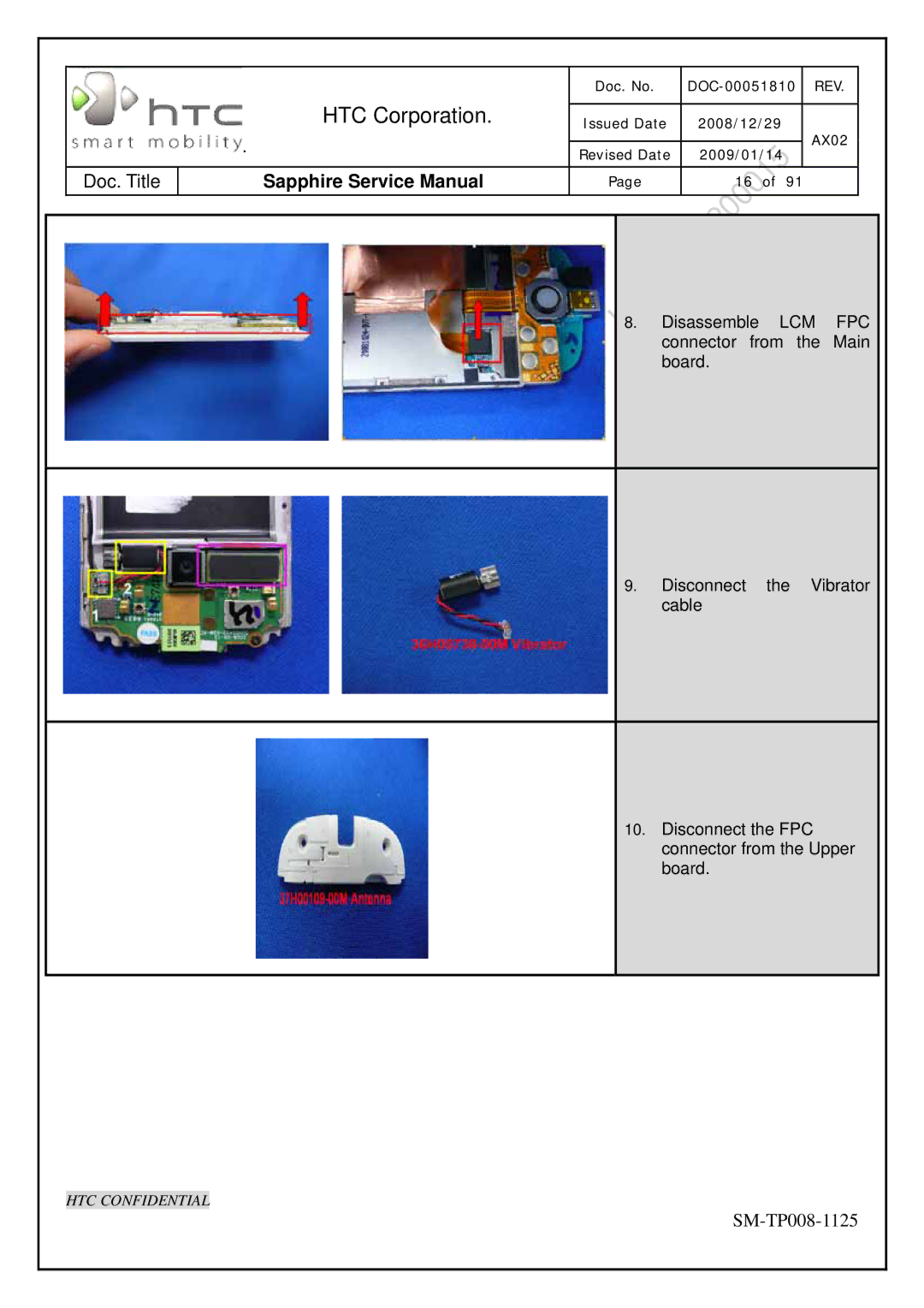 HTC SM-TP008-1125 service manual HTC Corporation 