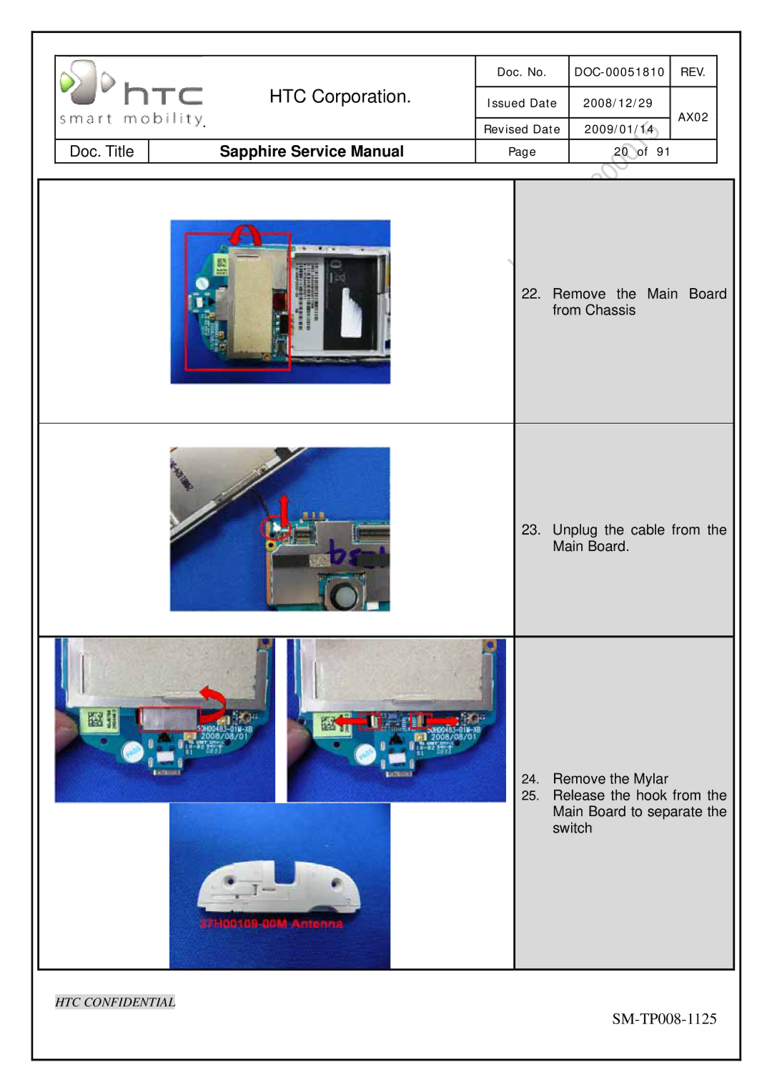 HTC SM-TP008-1125 service manual HTC Corporation 