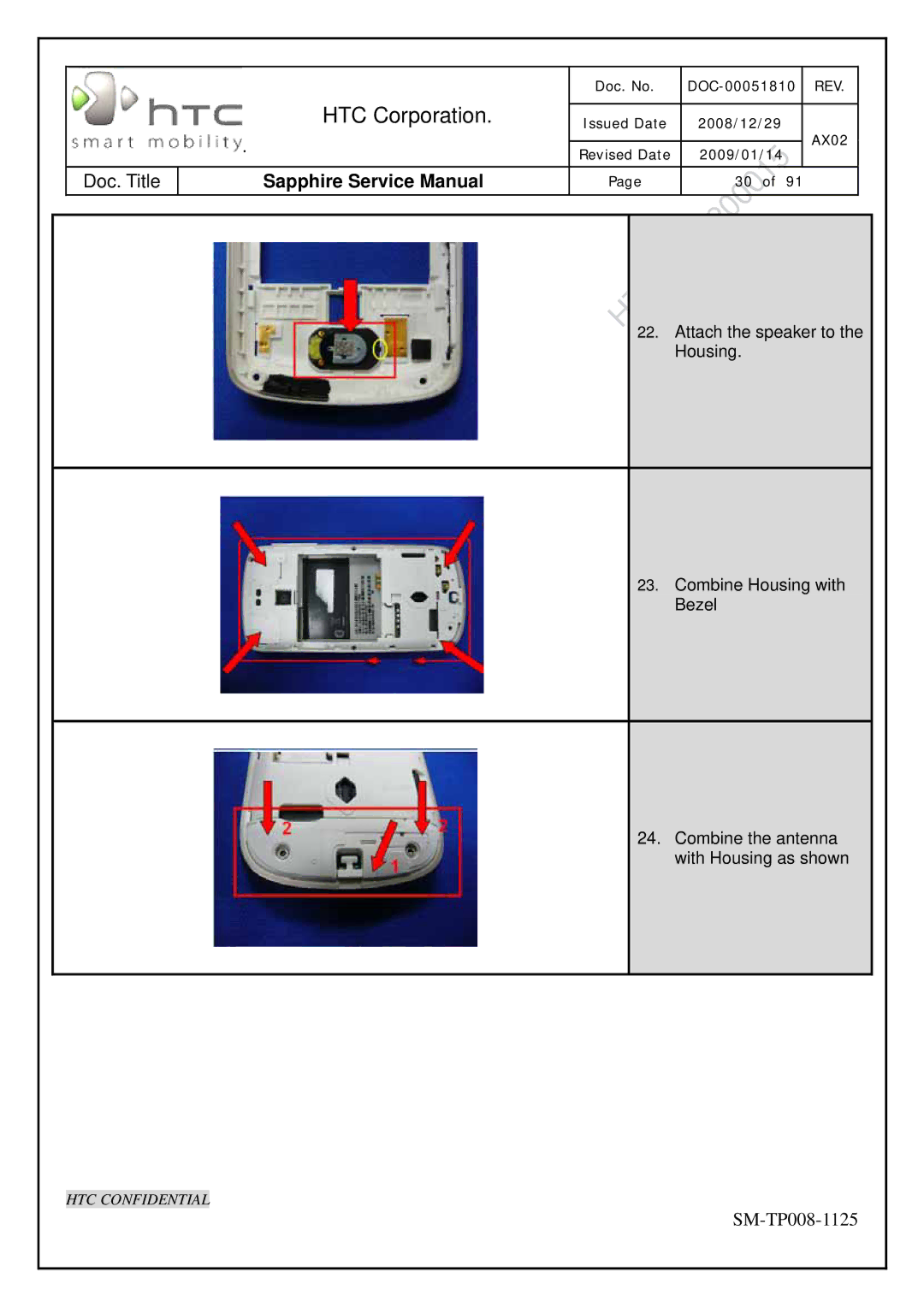 HTC SM-TP008-1125 service manual HTC Corporation 