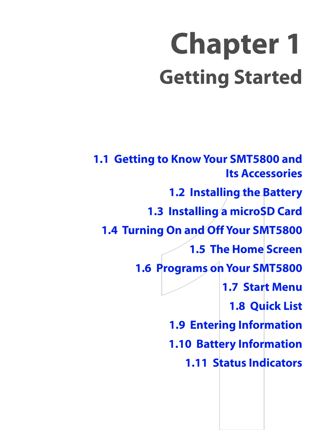 HTC SMT5800 user manual Chapter 