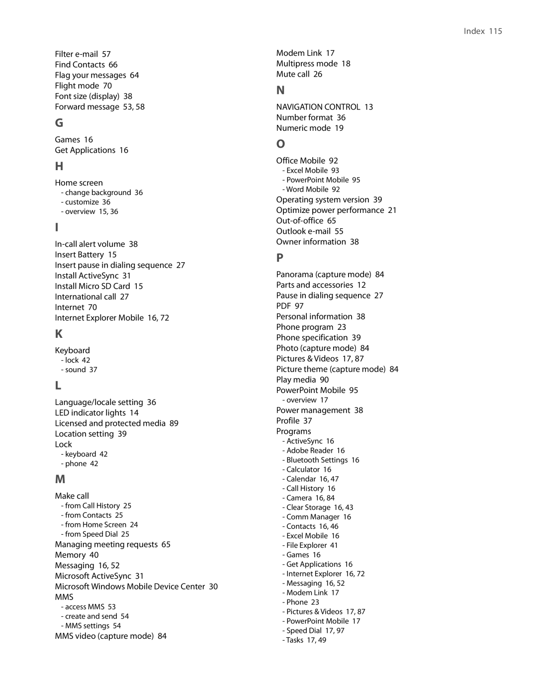 HTC SMT5800 user manual Mms 