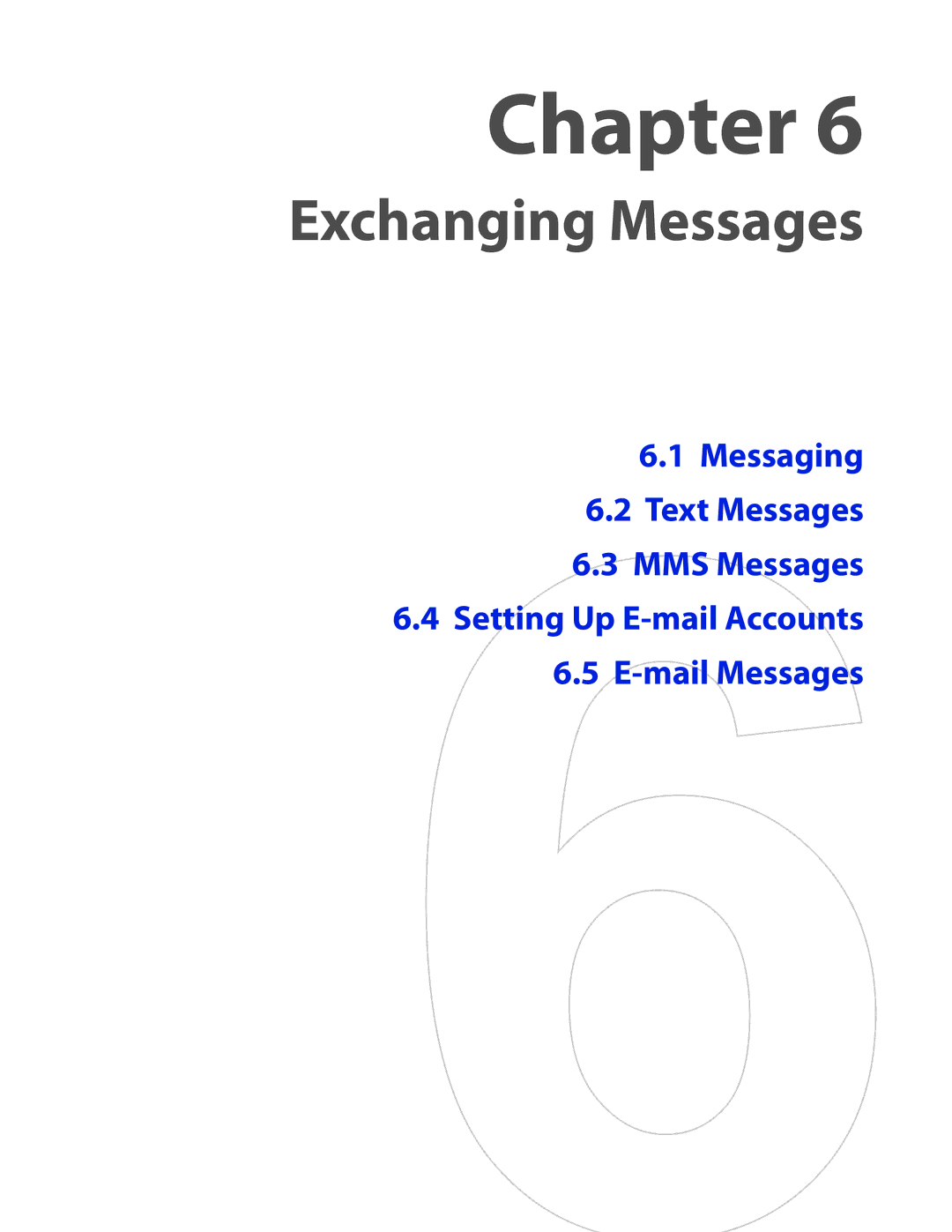 HTC SMT5800 user manual Exchanging Messages 