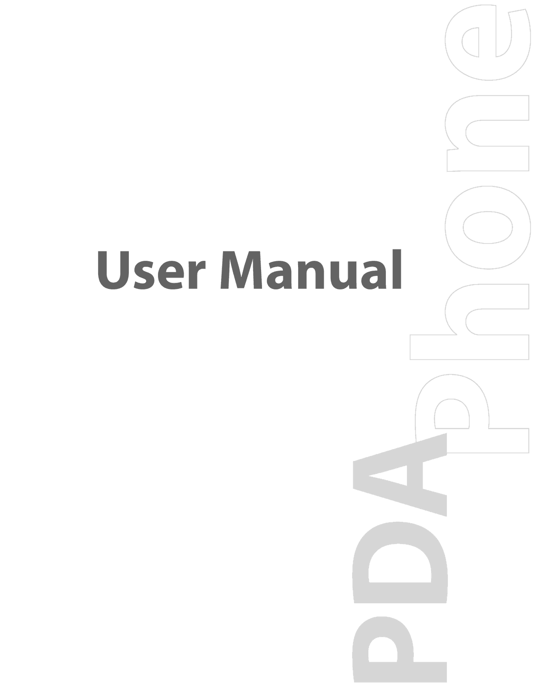 HTC TITA100 user manual Pda 