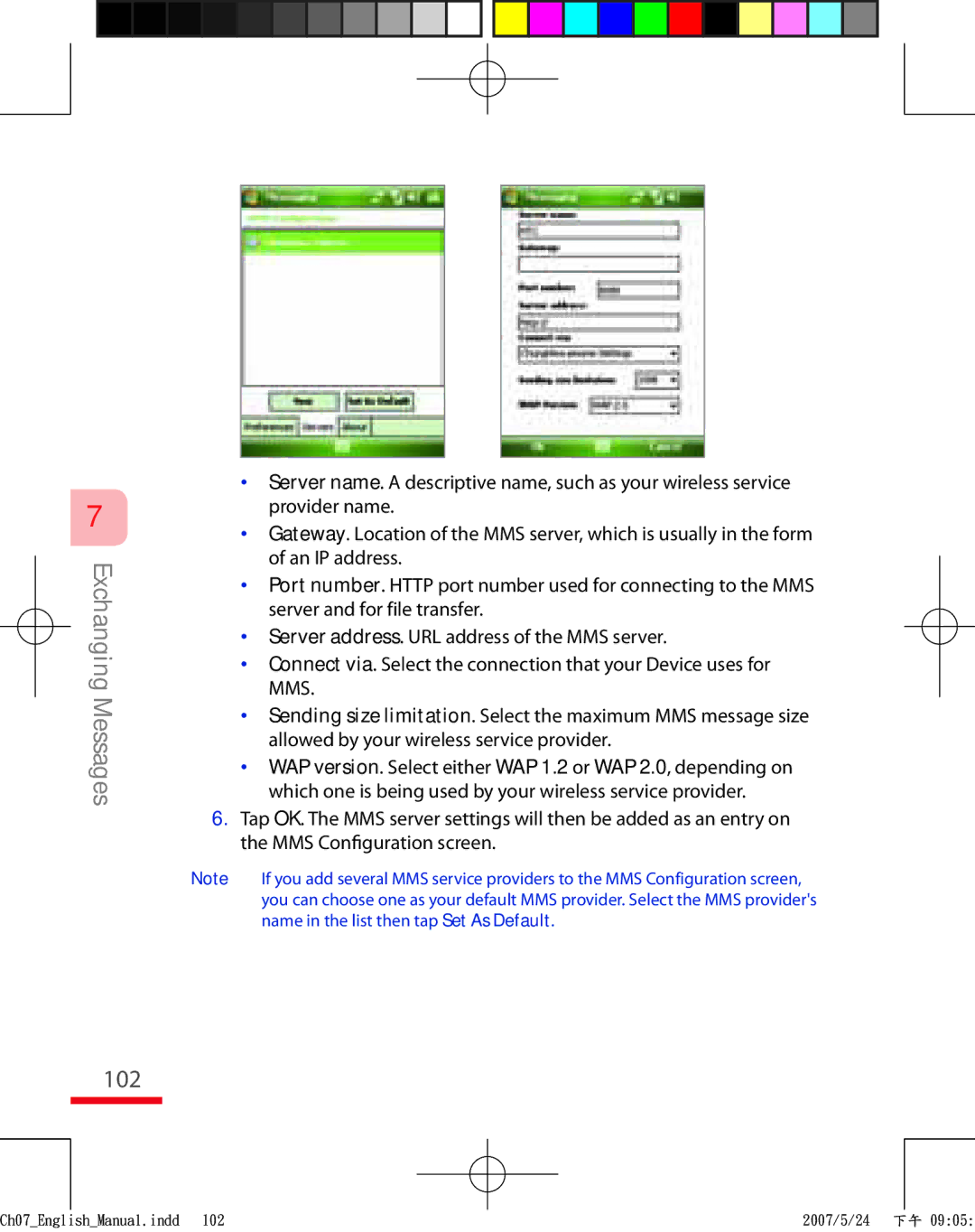 HTC TRIN100 user manual 102 