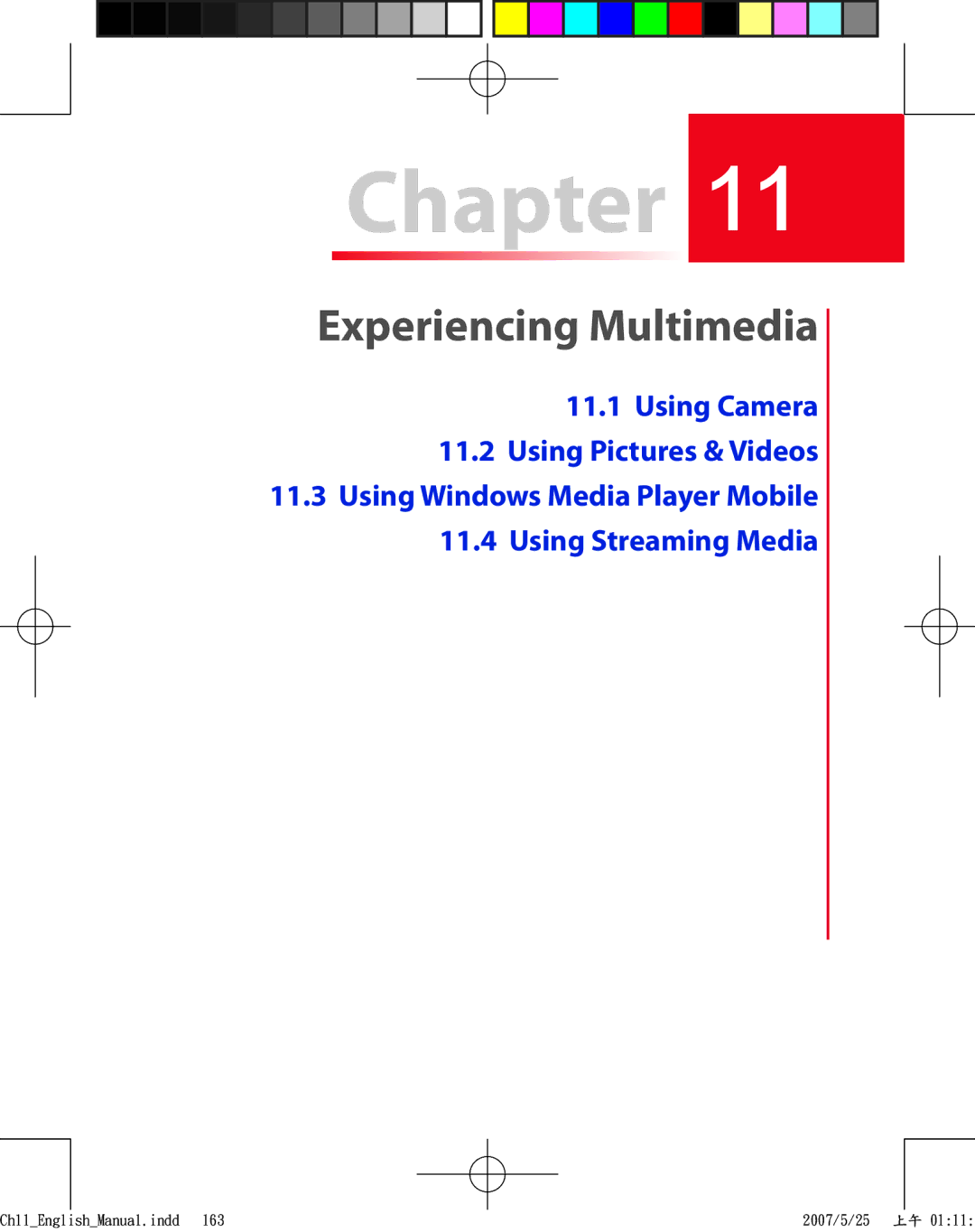 HTC TRIN100 user manual Experiencing Multimedia 