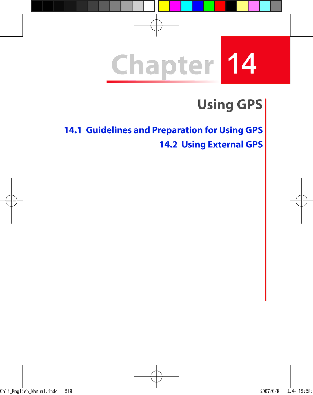 HTC TRIN100 user manual Guidelines and Preparation for Using GPS Using External GPS 