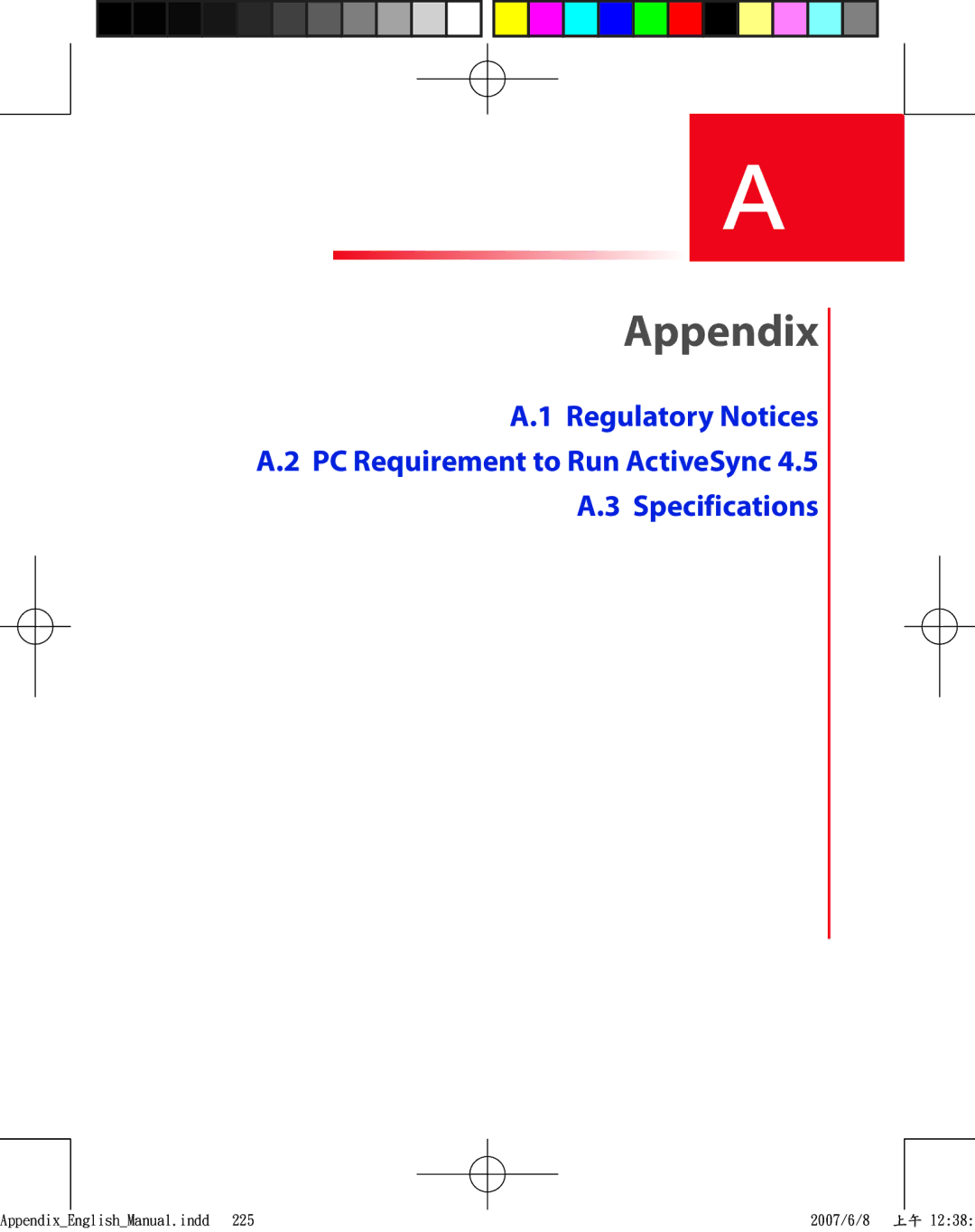 HTC TRIN100 user manual Appendix 