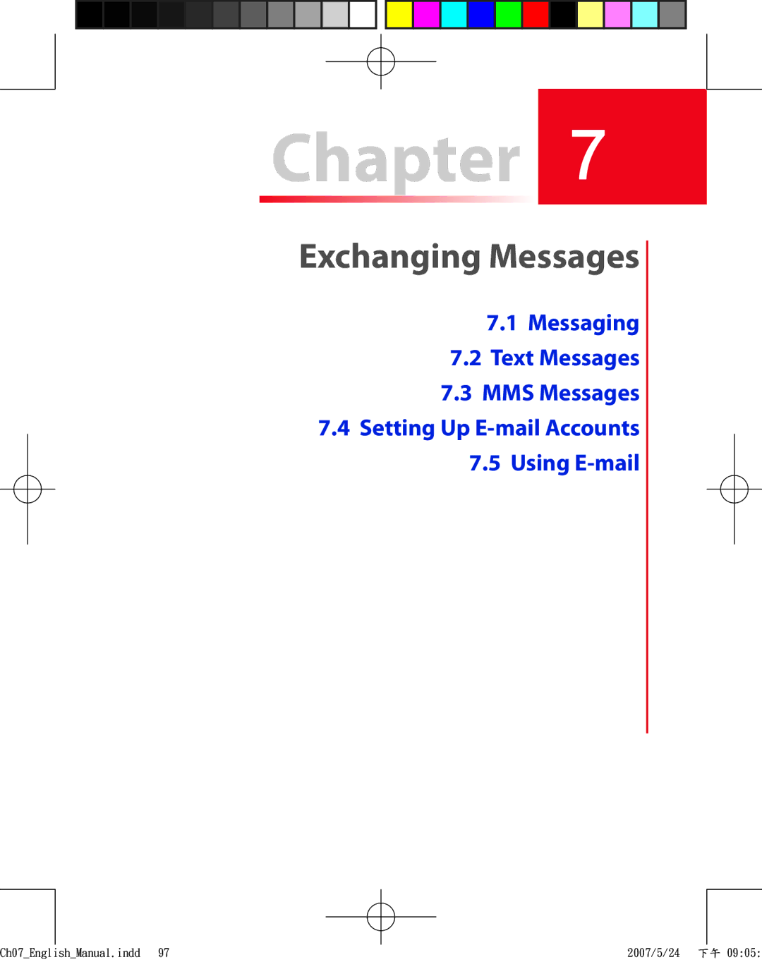 HTC TRIN100 user manual Exchanging Messages 