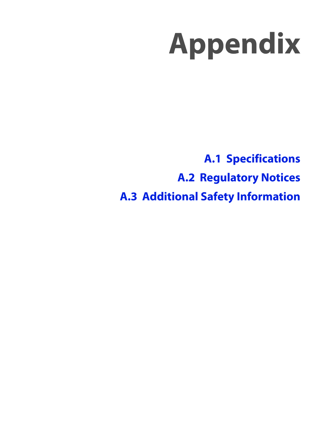 HTC VOGU100 user manual Appendix 