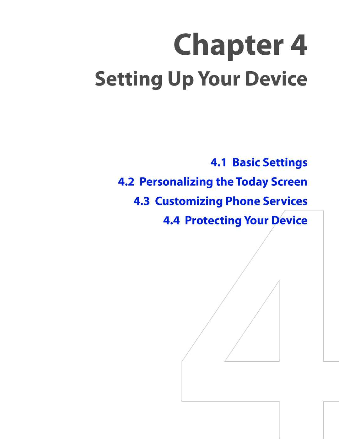 HTC VOGU100 user manual Setting Up Your Device 