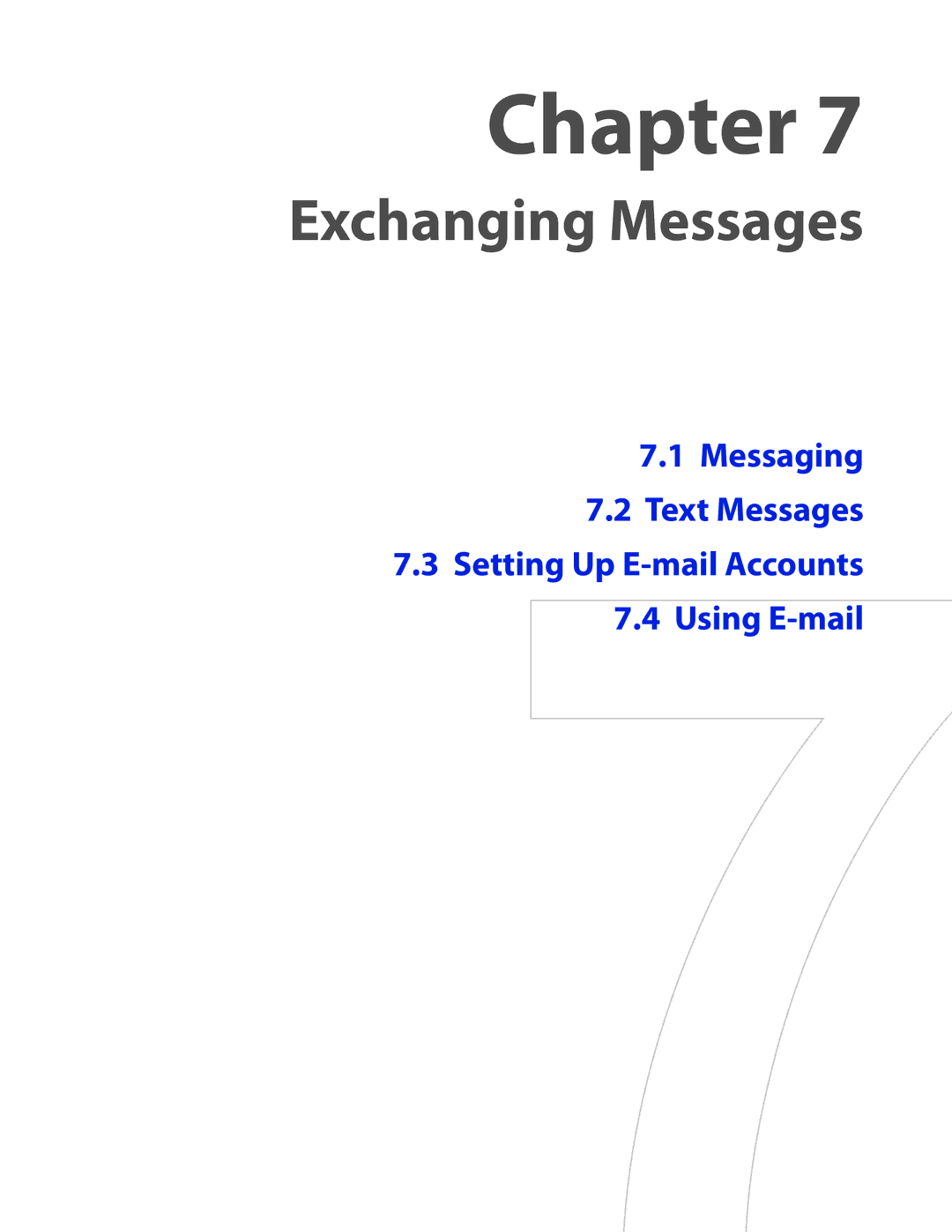 HTC VOGU100 user manual Exchanging Messages 