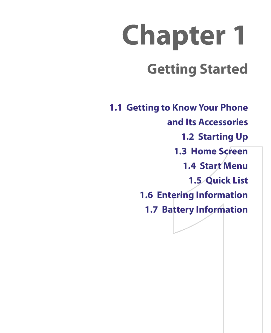 HTC LIBR160, WING160 user manual Chapter 