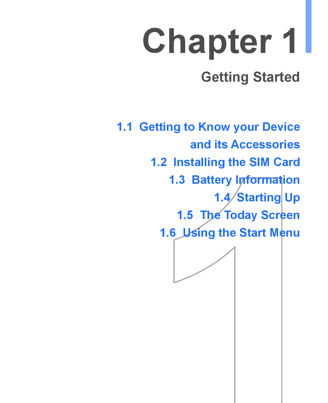 HTC WIZA100 user manual Getting Started 