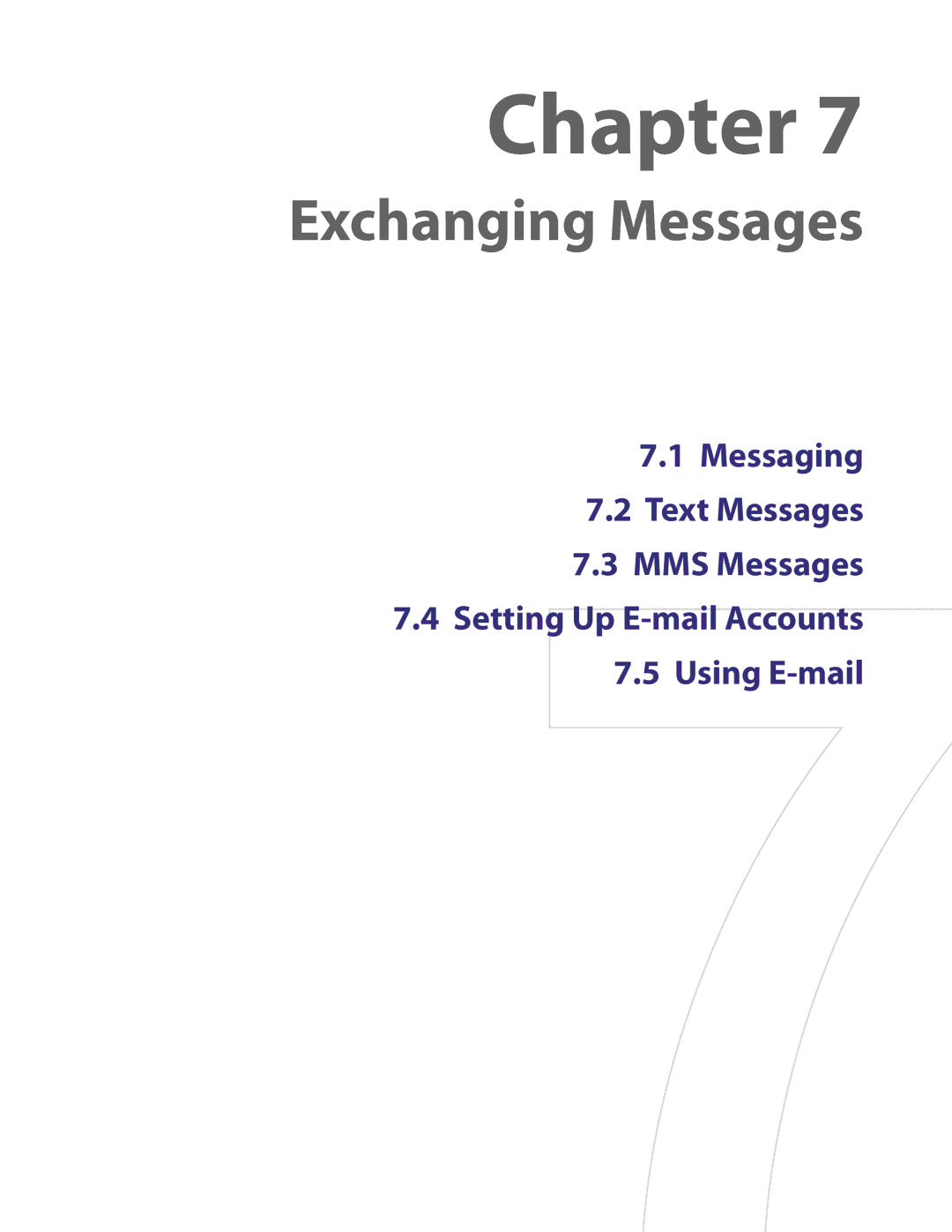 HTC XV6800 user manual Exchanging Messages 