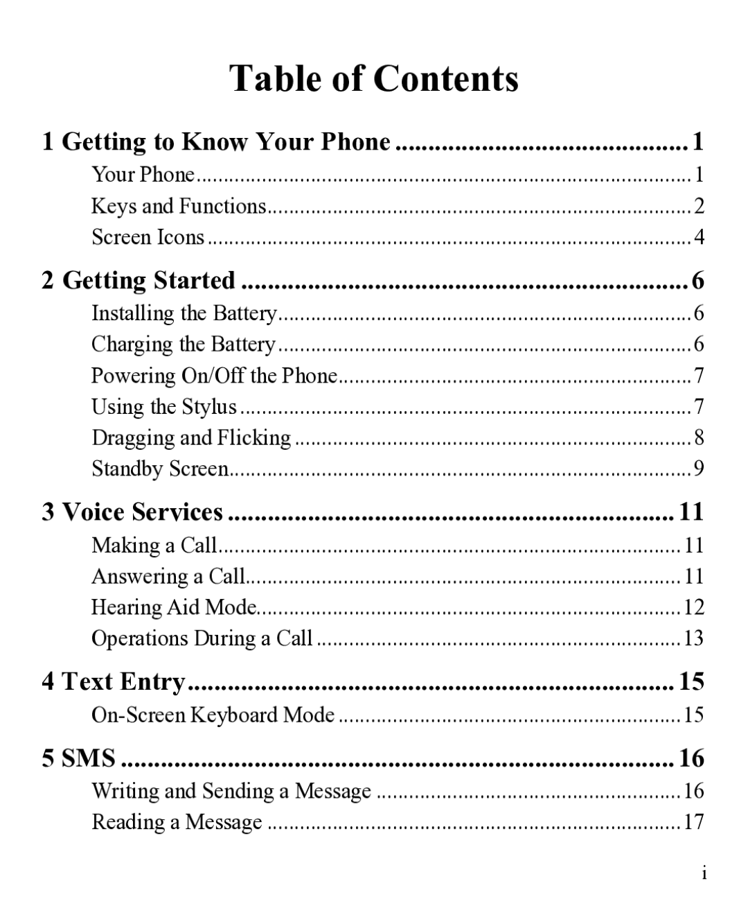 Huawei 31010EJH manual Table of Contents 