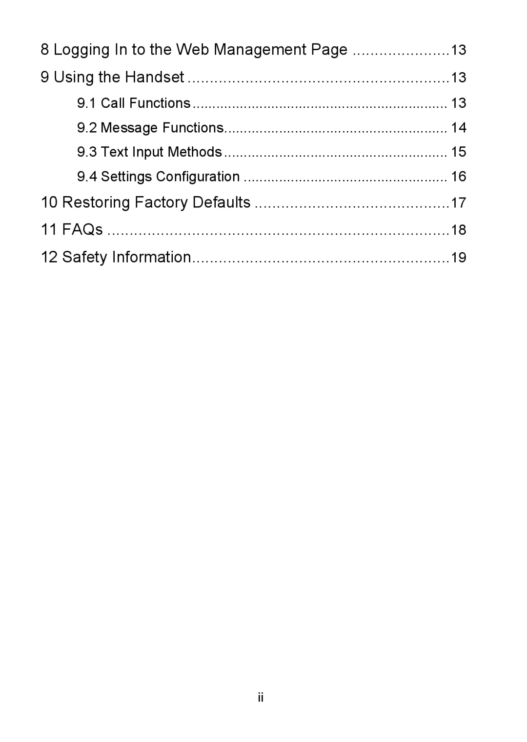 Huawei B686 manual Restoring Factory Defaults FAQs Safety Information, Message Functions 