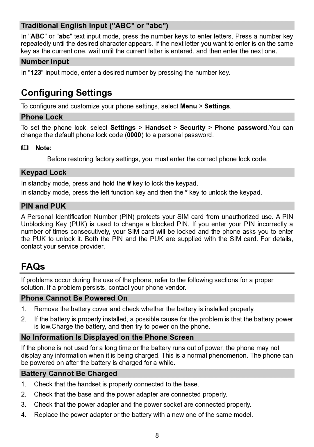 Huawei F685 manual Configuring Settings, FAQs 