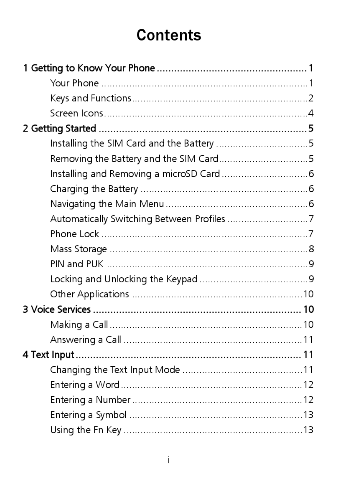 Huawei G6151 manual Contents 