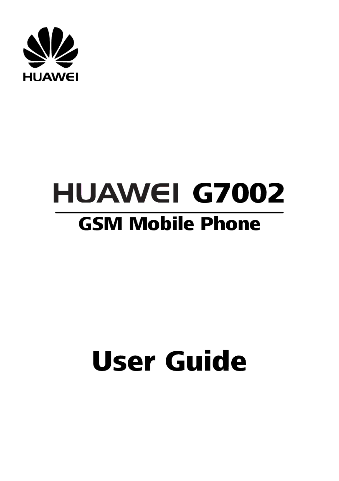 Huawei G7002 manual 