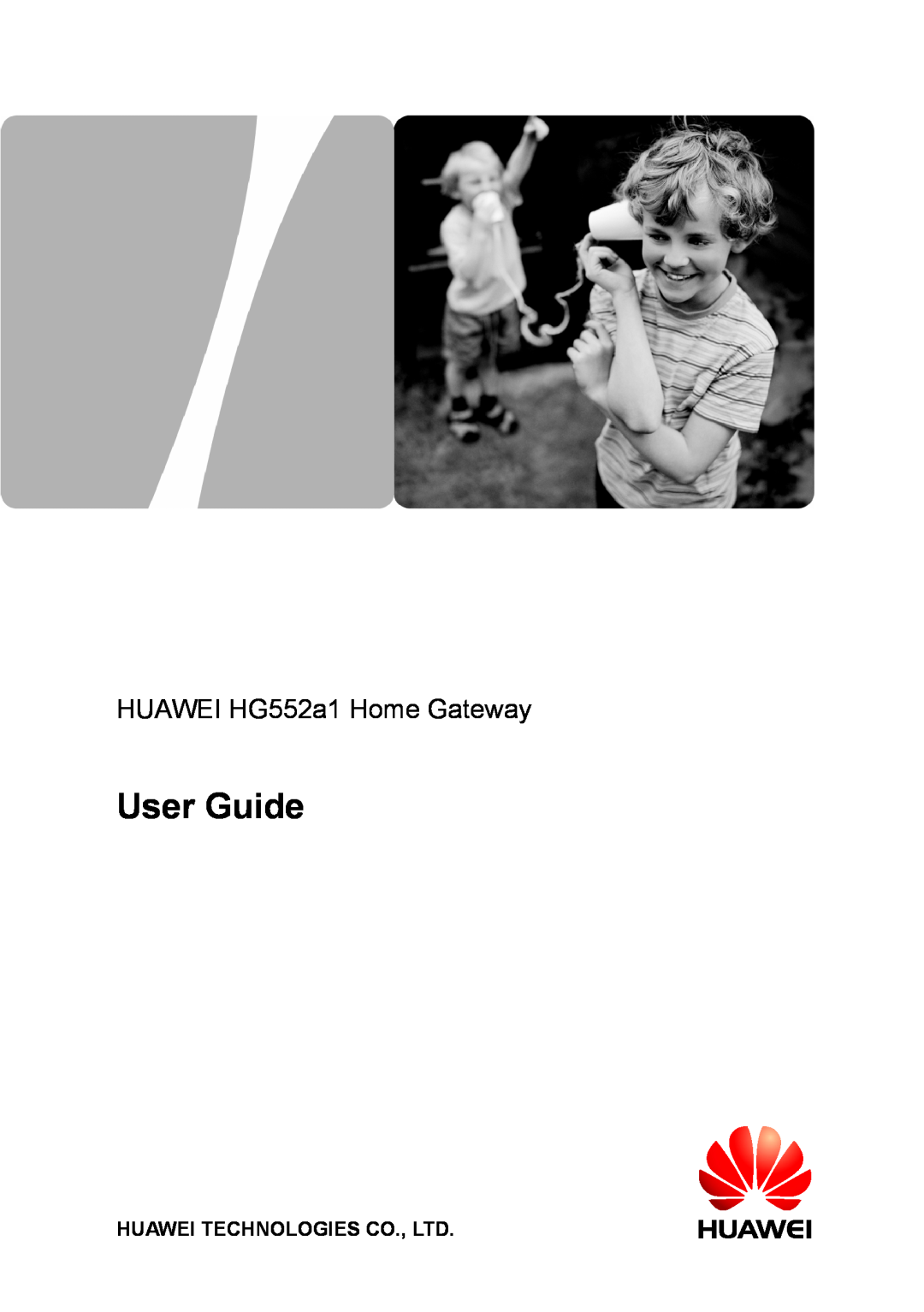 Huawei manual User Guide, HUAWEI HG552a1 Home Gateway 