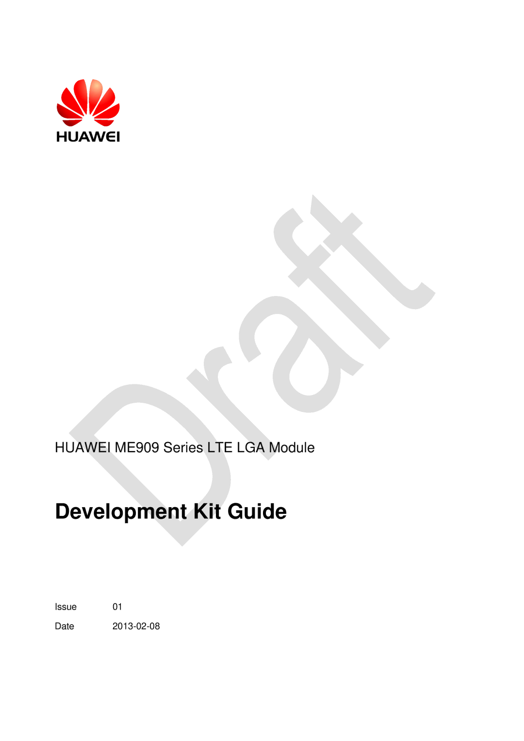 Huawei ME909 manual Development Kit Guide 