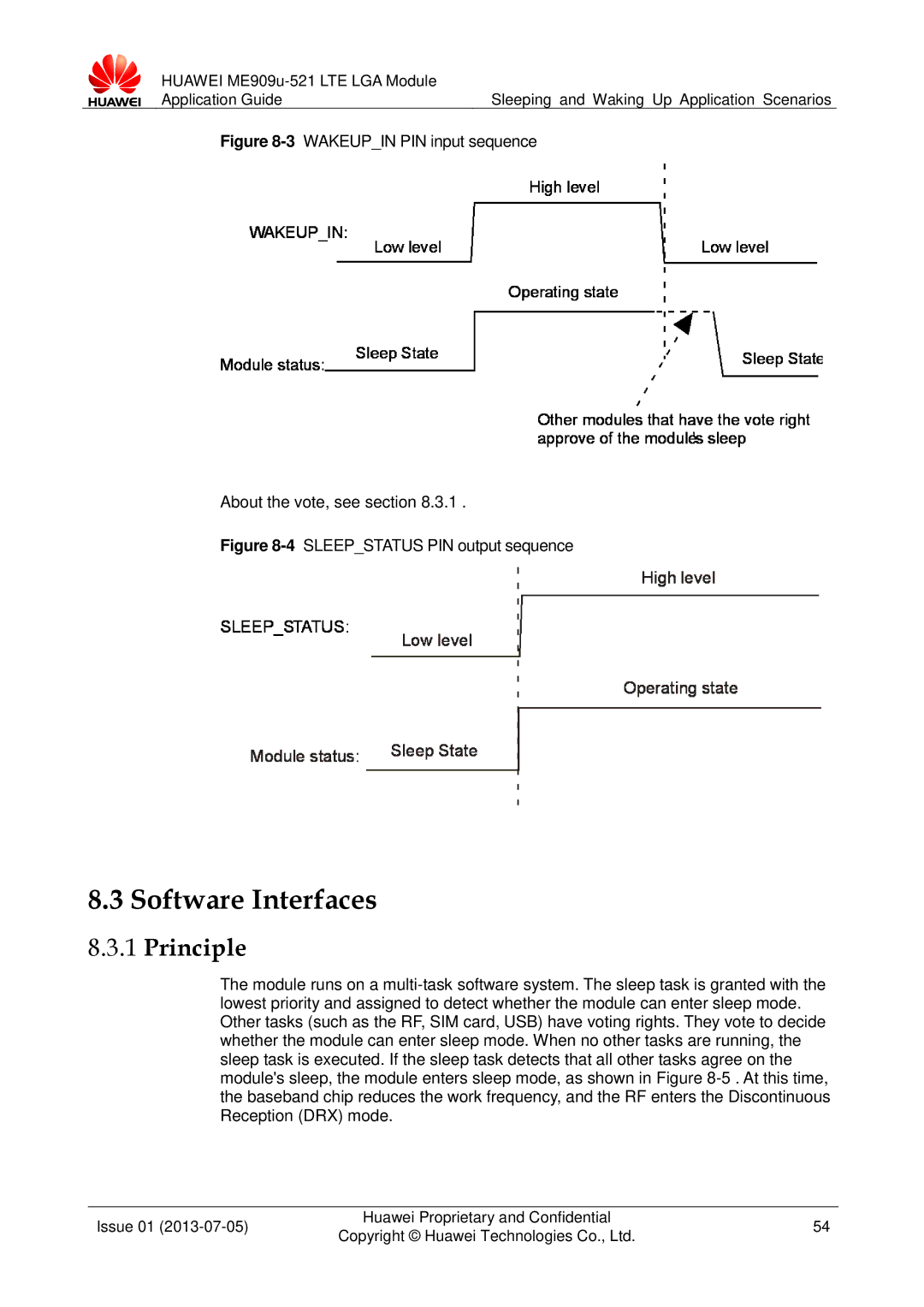 Huawei ME909u-521 manual Software Interfaces, Principle 