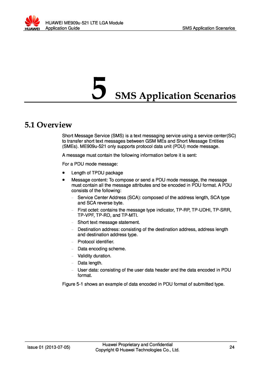 Huawei ME909u-521 manual SMS Application Scenarios, Overview 