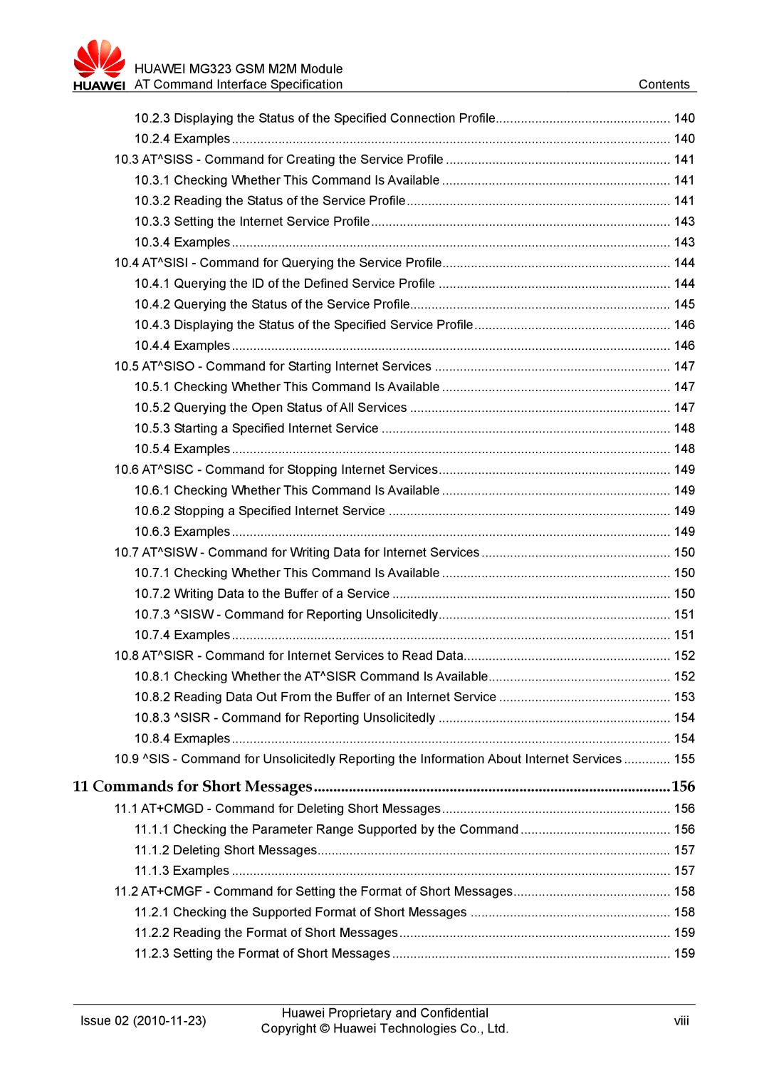 Huawei MG323 manual 156 