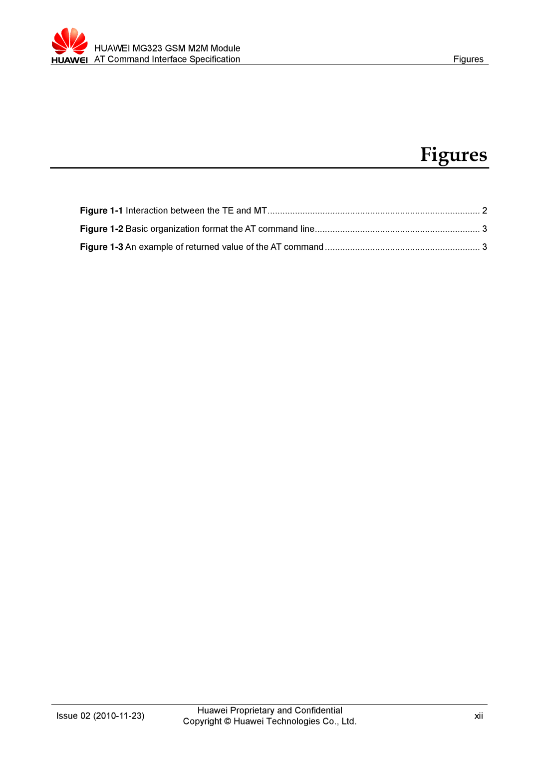 Huawei MG323 manual Figures 