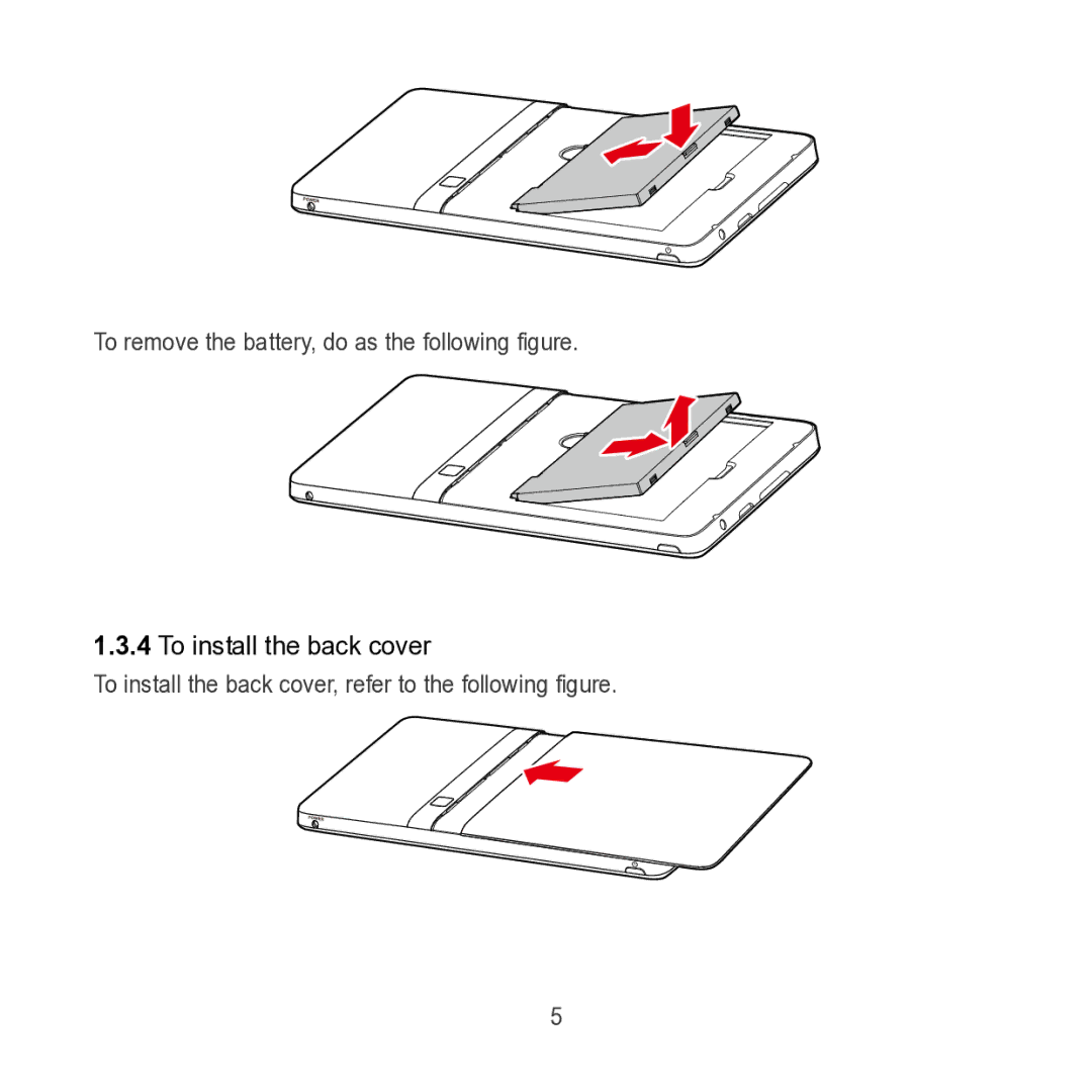 Huawei S7 SLIM manual To install the back cover 