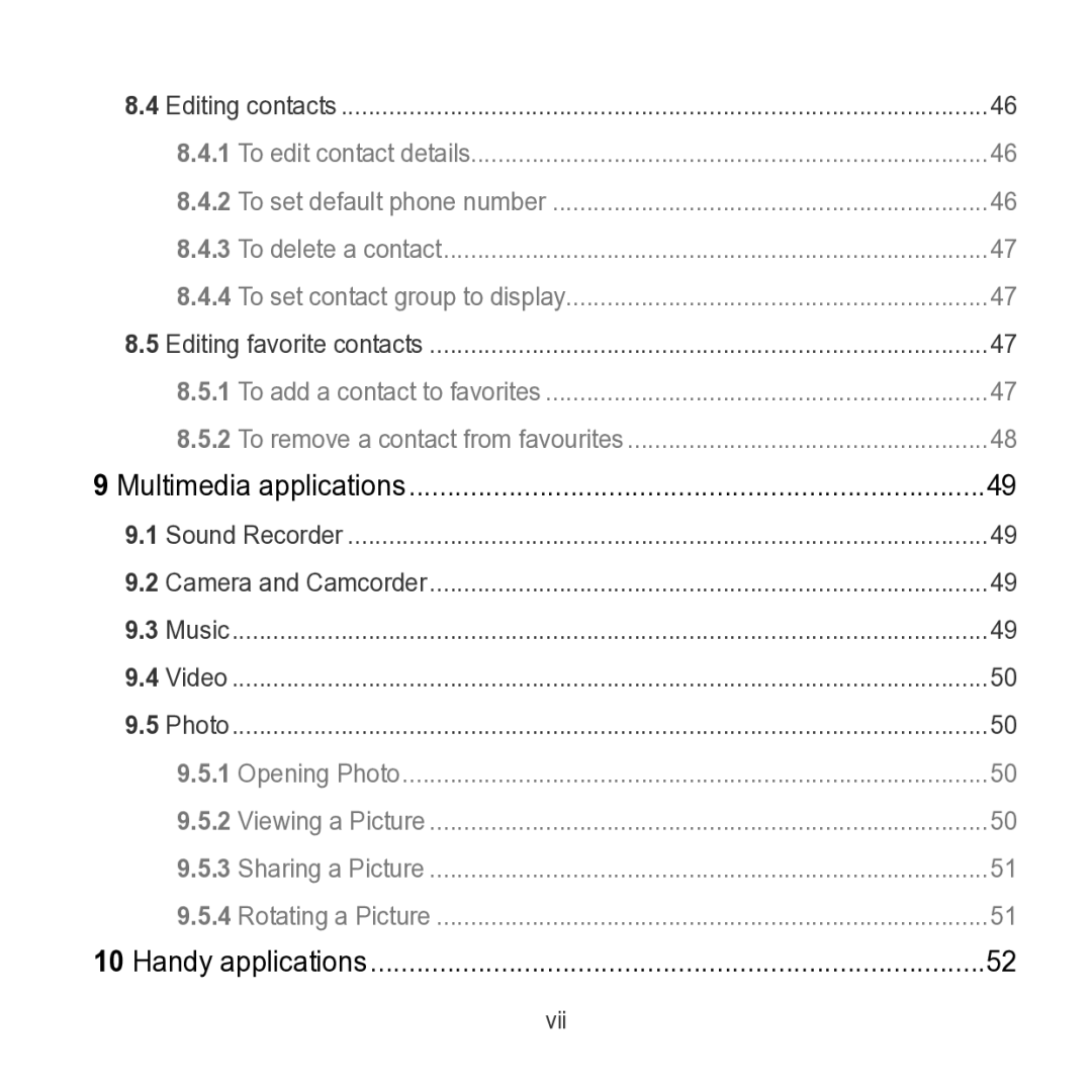 Huawei S7 SLIM manual Vii 