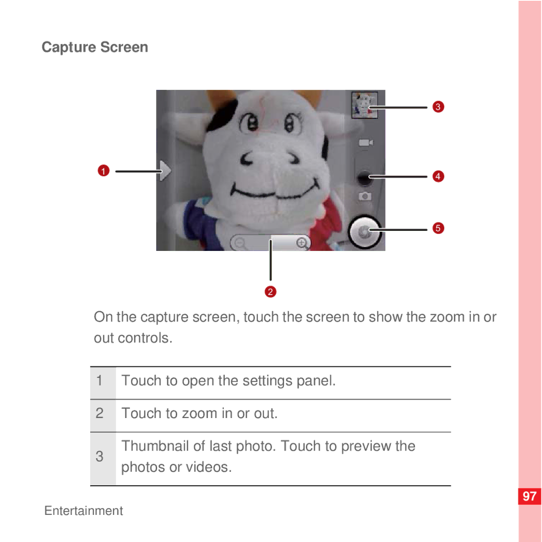 Huawei U8100 manual Capture Screen 