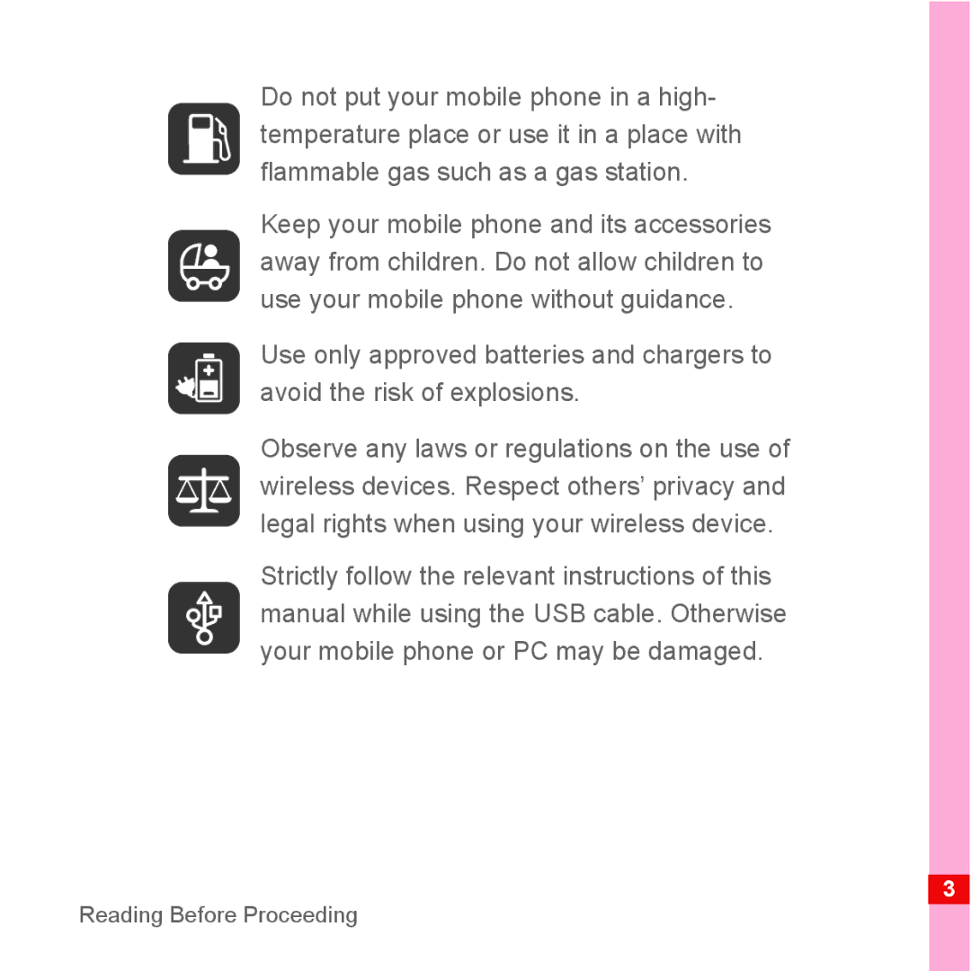 Huawei U8110 manual Reading Before Proceeding 