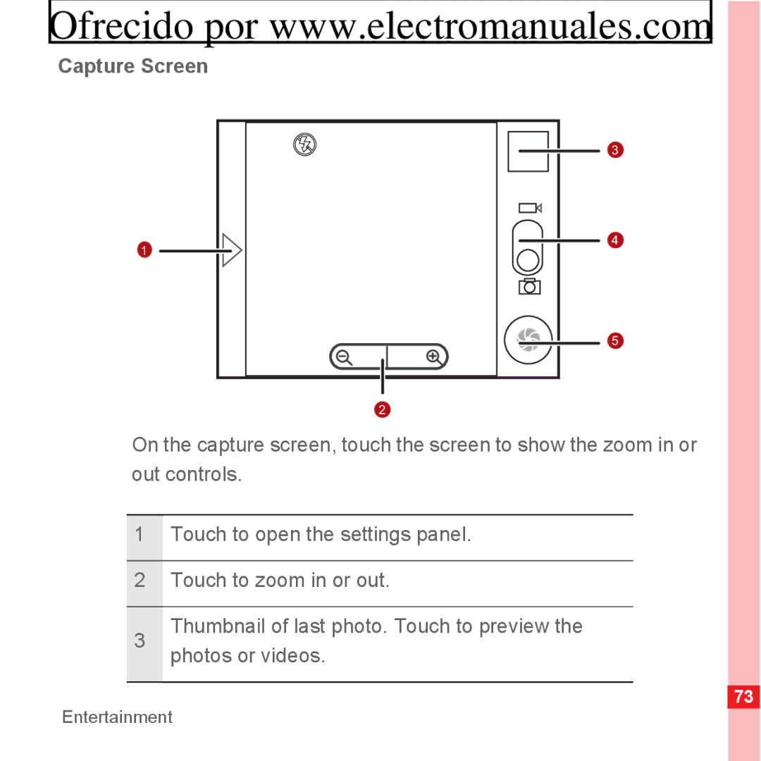 Huawei U8300 manual Capture Screen 