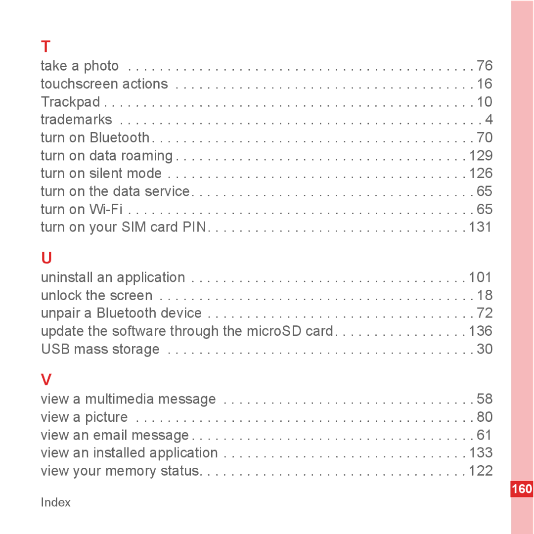 Huawei U8500 manual 160 